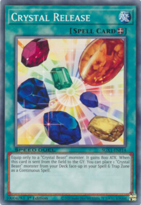 Crystal Release - SGX1-ENF14 - Common - 1st Edition NM YuGiOh!  Speed Duel GX: D-image