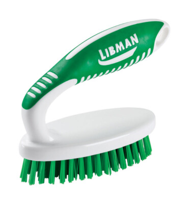 Libman 15 Rubber Grip Handle Polymer Fiber Small Scrub Brush 3/4 in. (Pack of 6)-image