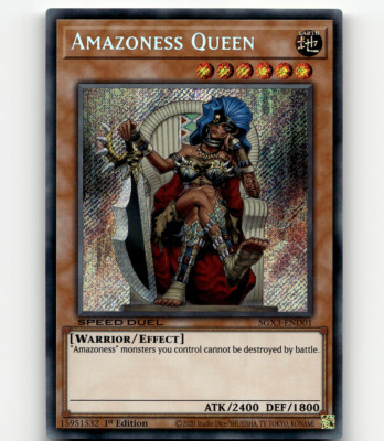 Yugioh Amazoness Queen (Secret Rare) Speed Duel GX: Duelists of Shadows-image