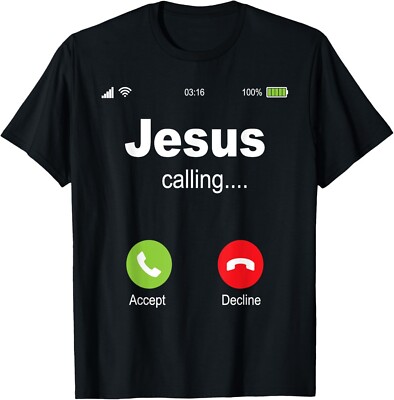 Jesus Calling - Christian Religious Bible Church T-Shirt-image