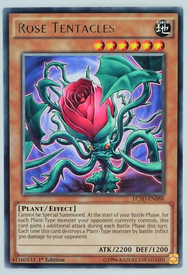 Yugioh Rose Tentacles LC5D-EN088 Rare 1st Edition-image