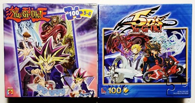 Lot of 2 Yu-Gi-Oh! 100-Piece Puzzles 
