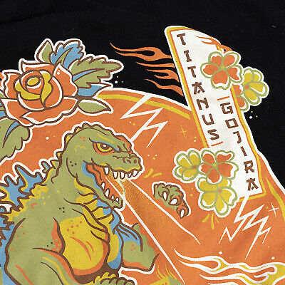 GODZILLA Titanus Gojira City Destruction Black T-shirt L Large GeekFuel-image