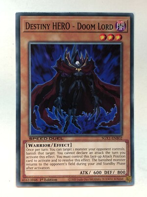 Yu-Gi-Oh! Speed Duel GX: Duel Academy Destiny HERO - Doom Lord SGX1-ENB02 NM/M-image