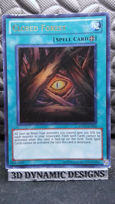 | Yugioh Closed Forest  YDT1-EN002 Ultra Rare 5D's Duel Transer HP 🔥 |-image