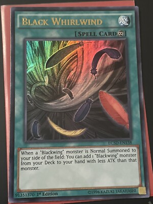 Yugioh Black Whirlwind LC5D-EN138 Ultra Rare 1st Edition -image