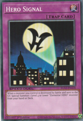 YUGIOH CARD HERO SIGNAL SGX2-ENA18 1ST EDITION COMMUN-image