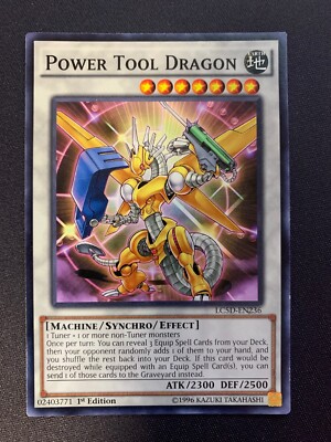 Yugioh Power Tool Dragon LC5D-EN236 1st Ed Common Near Mint-image