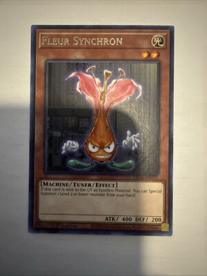 YU-GI-OH! TCG FLEUR SYNCHRON TF05-EN001 5DS TAG FORCE ULTRA RAR PROMO CARD-image