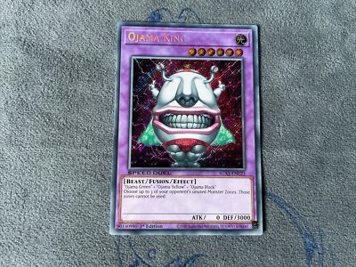 YuGiOh Ojama King SGX1-ENC21 Secret Rare 1st Edition Near Mint Speed Duel GX-image
