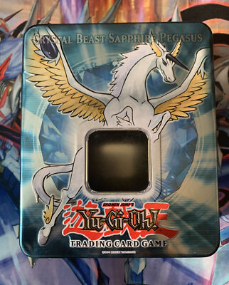 Yu-Gi-Oh 5D’S Crystal Beast Sapphire Pegasus 2007 Empty Tin-image