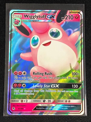 POKEMON WIGGLTTUFF GX 42/68 ULTRA RARE NM-image