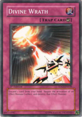 3 x Divine Wrath - 5DS1-EN038 - Common - 1st Edition Near Mint, English-image