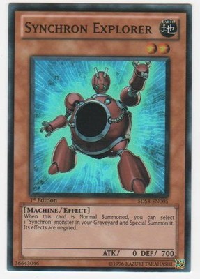 Synchron Explorer - 5DS3-EN005 - Super Rare - 1st Edition Lightly Played Starter-image