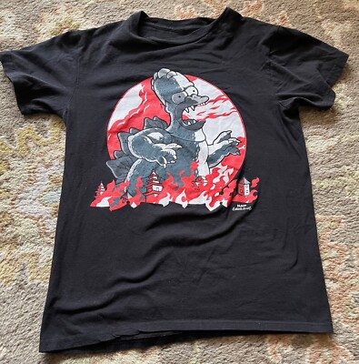 Vintage Black T-Shirt - HOMER SIMPSON 