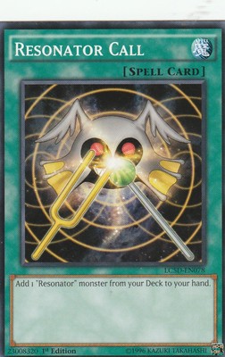 YUGIOH CARD RESONATOR CALL LC5D-EN078 1ST EDITION-image