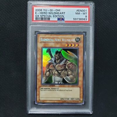 2014 Yugioh: ELEMENTAL HERO WILDHEART GSE-EN001 [Error Secret Rare Title] PSA 8-image