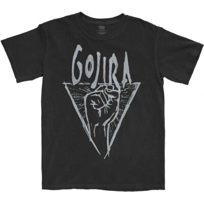 Gojira 'Power Glove - White Print' Black T shirt - NEW-image