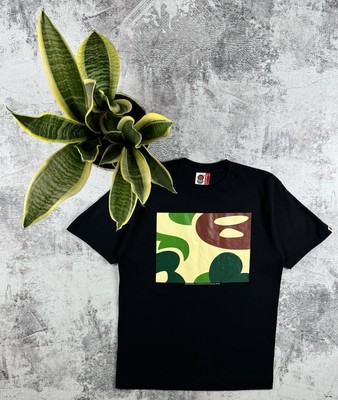 Baby Milo by bathing ape 1993/2006 Rap Hip Hop Black Graphic Camo T Shirt Tee-image