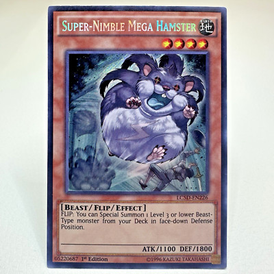 Yugioh Super-Nimble Mega Hamster LC5D-EN226 1st Edition Secret Rare Holo - NM-image