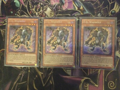 Yugioh! 3x/Playset T.G. Warwolf Secret Rare 1st Near Mint -image