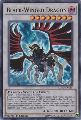 Black-Winged Dragon - LC5D-EN135 - Ultra Rare - 1st Edition - Moderately Played-image
