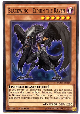 YuGiOh! - Blackwing - Elphin the Raven - LC5D-EN116 - 1st Edition - Common-image