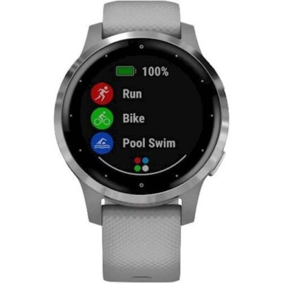Garmin vivoactive 4S GPS Smartwatch 40mm Fiber-Reinforced Polymer - Silver USED-image