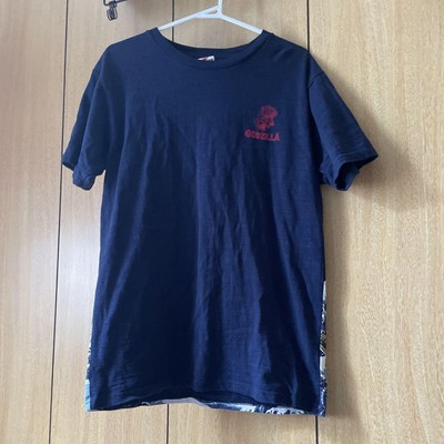 Godzilla T-Shirt L Navy, 100% Cotton, Haneda Airport Purchase-image