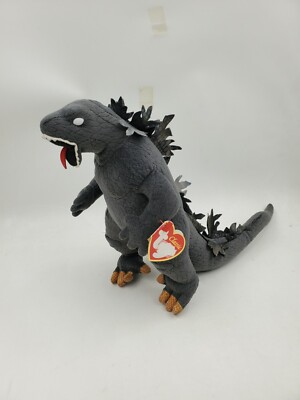 TY Classic Beanie Babys Godzilla White Eye Version Plush Doll Toy Japan TOHO-image