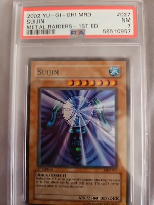 PSA 7 Yugioh Suijin MRD-027 Super Rare 1st Edition FADED-image