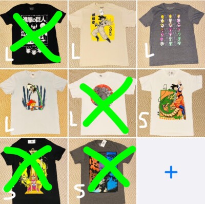 Assorted NEW Anime T Shirts Adult L&S Choose! 2 for $16, 3 for $20 Dragon Ball Z-image