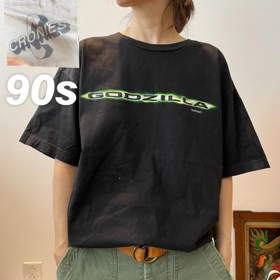 W9  98 90s Movie Movie Hollywood Version Godzilla GOZILLA T shirt Vintage Logo-image