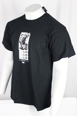 HUF Men's Godzilla Terror Short Sleeve T Shirt Crew Black TS02041-image