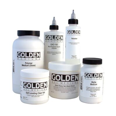 Golden Acrylic Polymer GAC-400 Stiffens Textiles/Fibers - 128 oz Jug-image