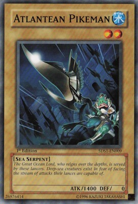Yu-Gi-Oh! Atlantean Pikeman 5DS1-EN009 1st Edition Common NM-image