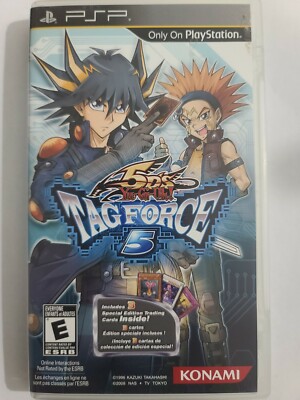 Yu-Gi-Oh 5D's Tag Force 5 (Sony PSP, 2010) CIB Yugioh Tagforce NO CARDS TESTED-image