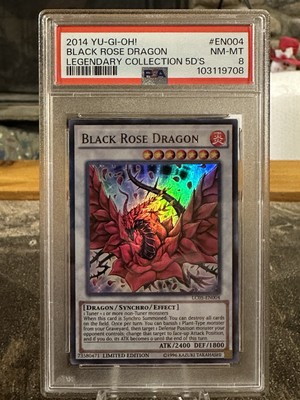 Yu-gi-oh! Black Rose Dragon Legendary Collection PSA 8-image