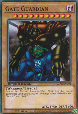 YUGIOH CARD GATE GUARDIAN SGX2-END01 1ST EDITION COMMUN-image
