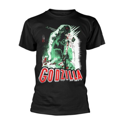 OFFICIAL PLAN 9 - GODZILLA KING OF THE MONSTERS RETRO POSTER BLACK T-SHIRT-image