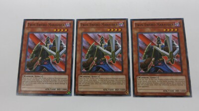 3x TWIN SWORD MARAUDER  5DS3-EN016  1ST EDITION COMMON  YUGIOH   NM-image