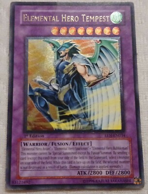 Elemental Hero Tempest Ultimate Rare 1st. Ed. EEN-EN034 -image