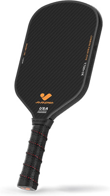 Carbon Fiber Pickleball Paddle with 16Mm Shark Power Polymer Core, 1 Piece-image