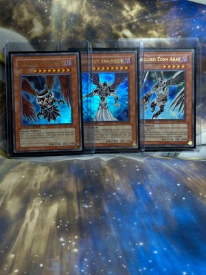 Yugioh Darklord Asmodeus Superbia Edeh Arae YCSW-EN001 002 003 ULTRA RARE SET NM-image