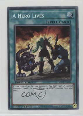 2022 Yu-Gi-Oh! Speed Duel GX: Midterm Paradox 1st Edition SE A Hero Lives 18ed-image