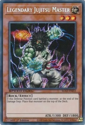 Near Mint x 1 Legendary Jujitsu Master - SGX3-ENI15 - Secret Rare - 1st Edition -image