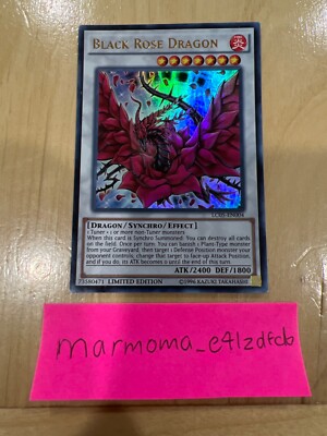 YuGiOh Black Rose Dragon - LC05-EN004 - Ultra Rare - Limited Edition Near Mint-image