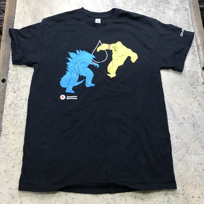 Collectible American Red Cross GODZILLA x KONG Movie The New Empire Shirt Medium-image