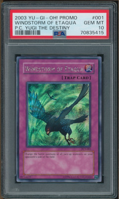 YUGIOH! PSA 10 2003 Windstorm of Etaqua PCY-001 Secret Rare (STOCK PHOTO)-image