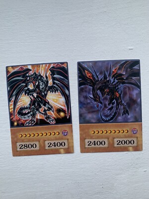 Yu-Gi-Oh GX Anime Style Cards - Red Eyes Darkness Metal Dragon Atticus UK Yugioh-image